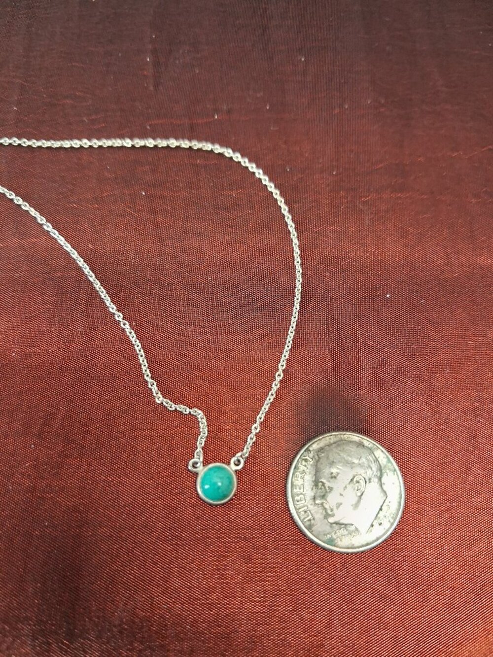Tiffany & Co. Elsa Peretti Turquoise Color by the Yard Necklace 16" - Picture 6 of 7